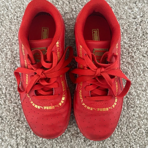 Boys red Puma sneakers - Picture 4 of 6